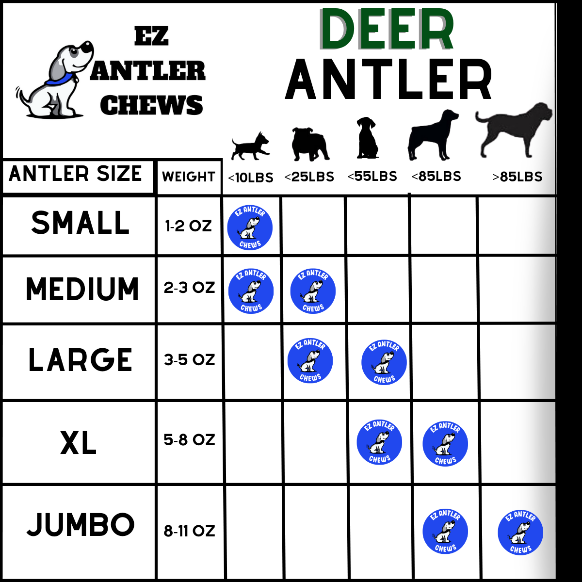 (WHS) Jumbo Deer Antler Chews