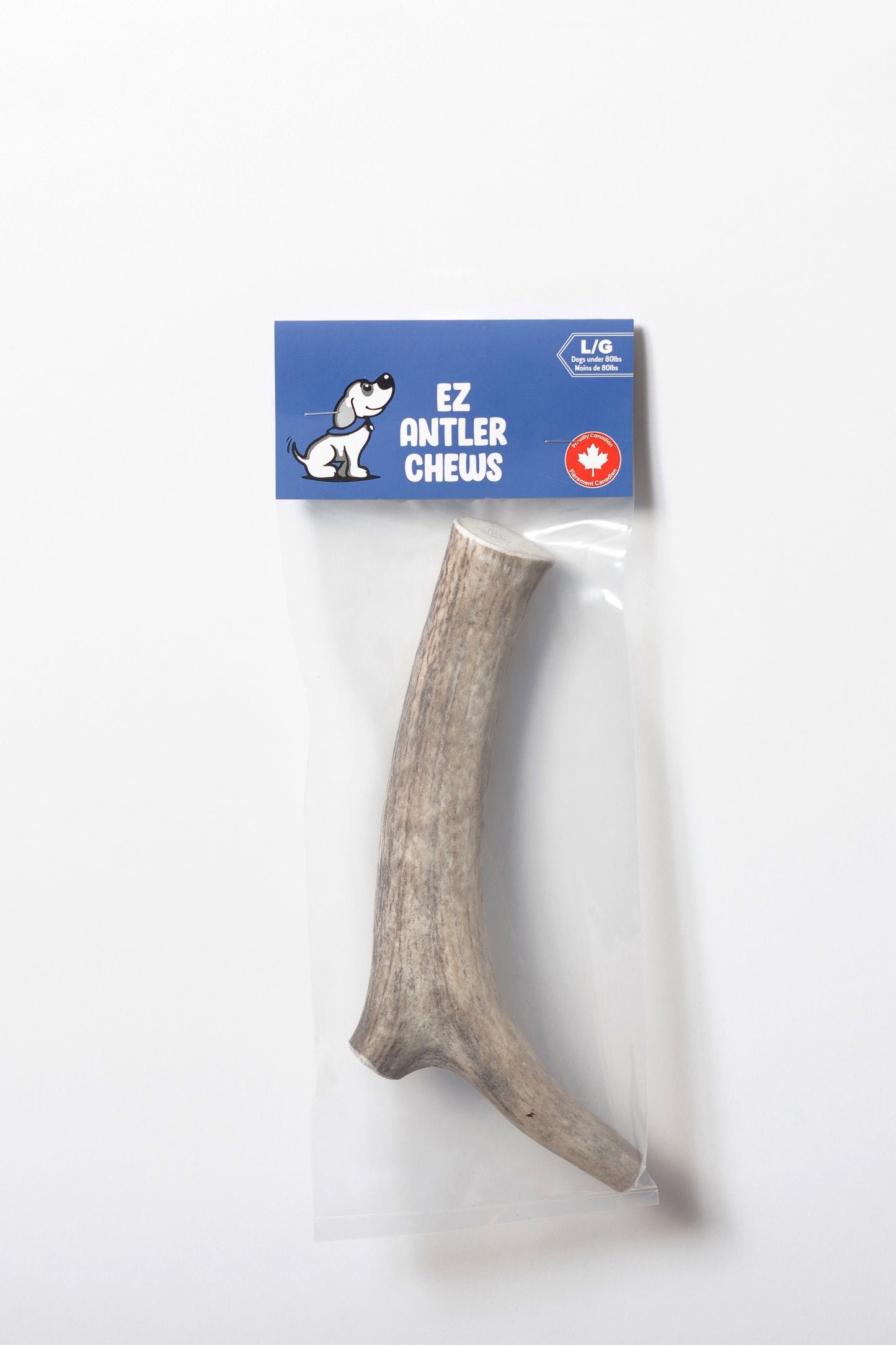 Large WHOLE Elk Antler Chew (Under 80lb)